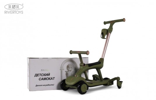 Детский cамокат-беговел HB-111 зеленый