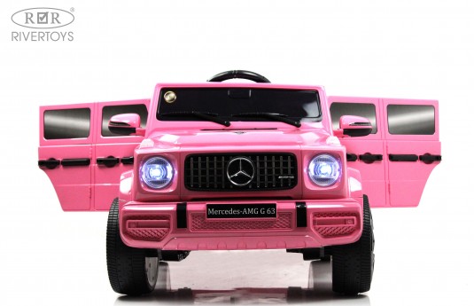 Детский электромобиль Mercedes-Benz G63 (O111OO) розовый глянец