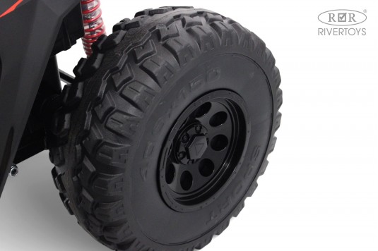 Детский электромобиль A707AA LUX NEW 4WD красный спайдер