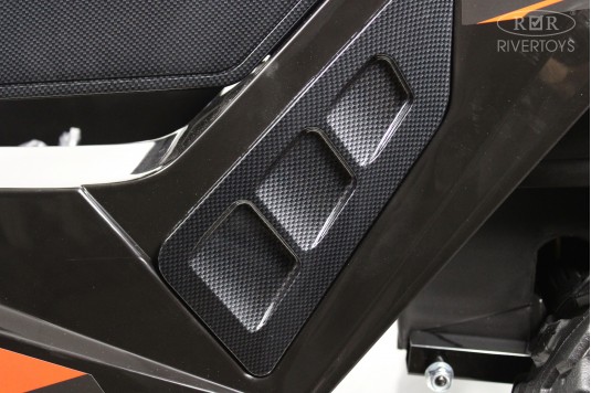 Детский электромобиль A707AA LUX NEW 4WD черный карбон