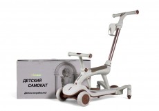 Детский cамокат-беговел HB-111 белый