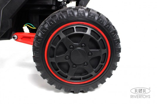 Детский электромобиль Z707ZZ черно-красный