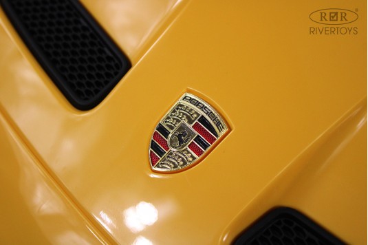 Детский электромобиль Porsche 911 GT3 (Y911YY) желтый Детский электромобиль Porsche 911 GT3 (Y911YY) желтый