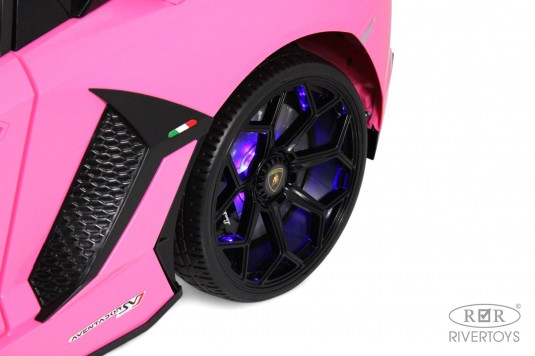 Детский электромобиль Lamborghini Aventador SVJ (A111MP) розовый