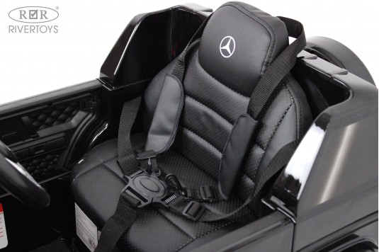 Детский электромобиль Mercedes-AMG G63 (O777OO) черный глянец