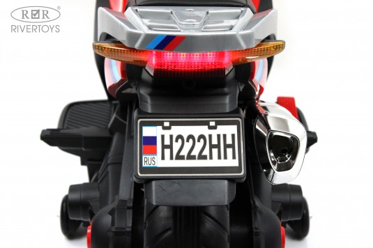 Детский электромотоцикл H222HH красный