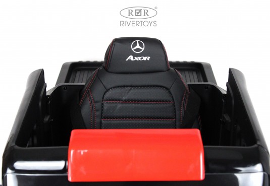 Детский электромобиль Mercedes-Benz Axor с прицепом (H777HH) красный