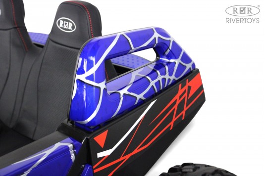 Детский электромобиль A707AA LUX NEW 4WD синий спайдер