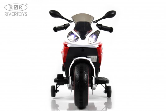 Детский электромотоцикл X002XX красно-белый