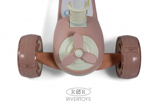 Детский самокат HB-8001S розовый