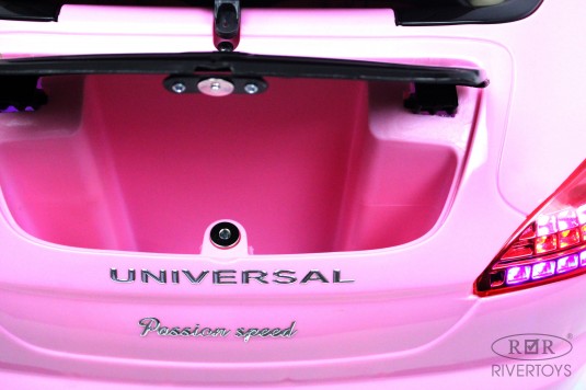 Детский электромобиль A444AA розовый (кожа-EVA)