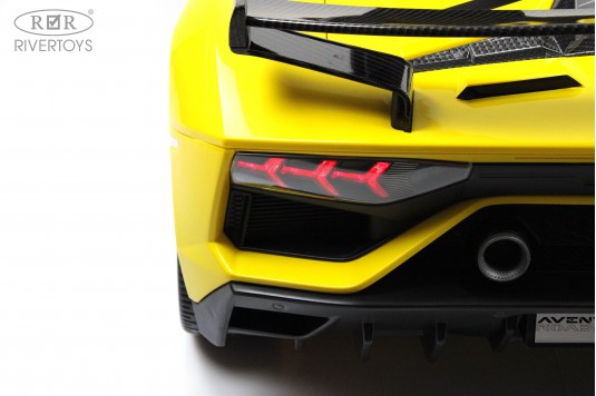 Детский электромобиль Lamborghini Aventador SVJ (A111MP) желтый