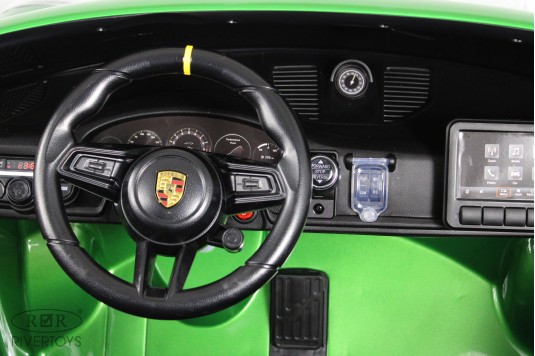 Детский электромобиль Porsche 911 GT3 (Y911YY) зеленый глянец Детский электромобиль Porsche 911 GT3 (Y911YY) зеленый глянец