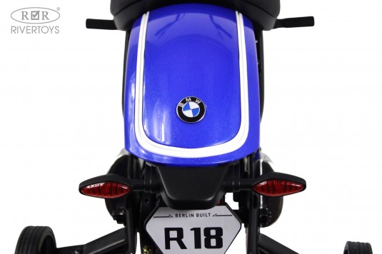 Детский электромотоцикл BMW R18 (A777AA-NEW) синий Детский электромотоцикл BMW R18 (A777AA-NEW) синий