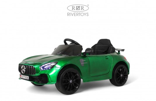 Детский электромобиль Mercedes-Benz AMG GT X777XX зеленый глянец
