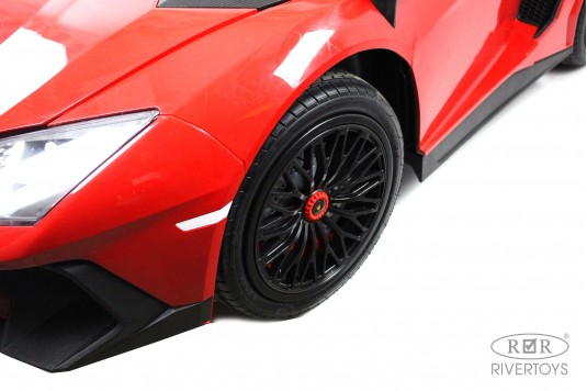 Детский электромобиль Lamborghini Aventador SV (M777MM) красный