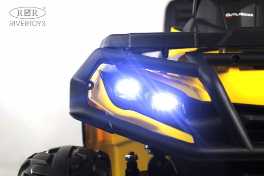 Детский электроквадроцикл BRP Can-Am Outlander (Y888YY) желтый