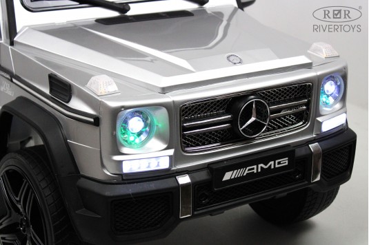 Детский электромобиль Мercedes-Benz AMG G65 4WD серый глянцевый