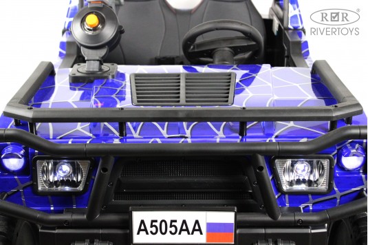 Детский электромобиль A505AA-LUX синий спайдер Детский электромобиль A505AA-LUX синий спайдер