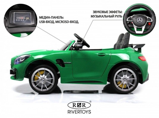 Детский электромобиль Mercedes-Benz GT-R (HL-289) зеленый глянец