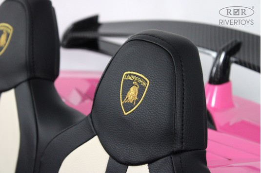 Детский электромобиль Lamborghini Aventador SVJ (A111MP) розовый
