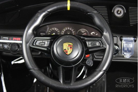 Детский электромобиль Porsche 911 GT3 (Y911YY) черный глянец Детский электромобиль Porsche 911 GT3 (Y911YY) черный глянец