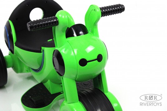 Детский электромотоцикл HL300 зеленый
