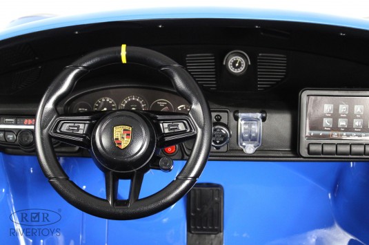 Детский электромобиль Porsche 911 GT3 (Y911YY) синий глянец Детский электромобиль Porsche 911 GT3 (Y911YY) синий глянец