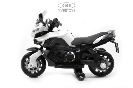 Детский электромотоцикл E222KX белый