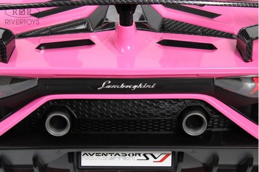 Детский электромобиль Lamborghini Aventador SVJ (A111MP) розовый