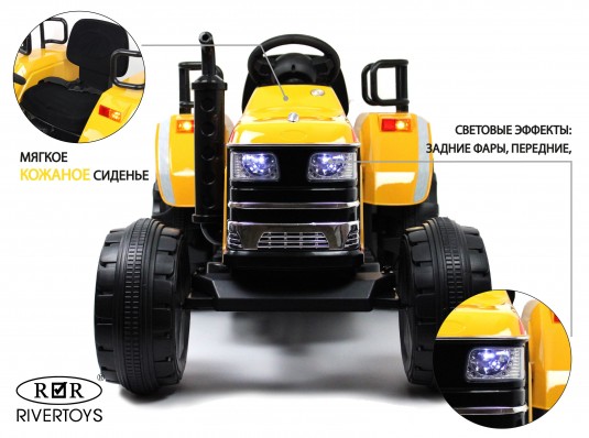 Детский электромобиль O030OO желтый глянец
