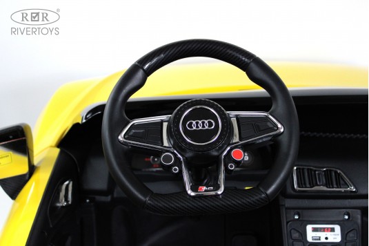 Детский электромобиль AUDI R8 (M333MM) желтый