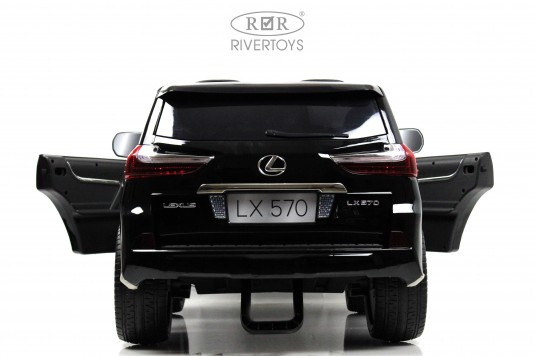 Детский электромобиль Lexus LX570 (Y555YY) черный глянец