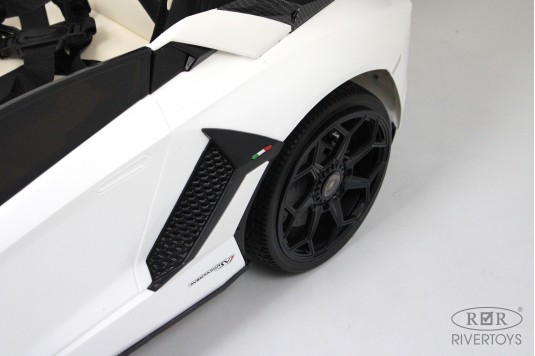 Детский электромобиль Lamborghini Aventador SVJ (A333MP-A) белый