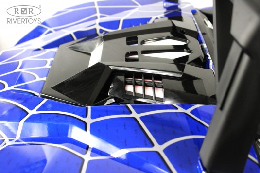 Детский электромобиль A707AA LUX NEW 4WD синий спайдер