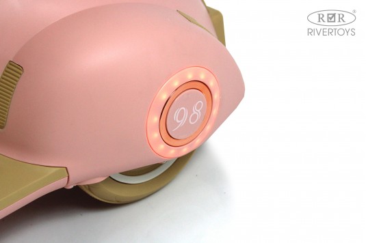 Детский электроскутер K444PX-A розовый