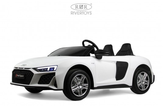 Детский электромобиль AUDI R8 (M333MM) белый