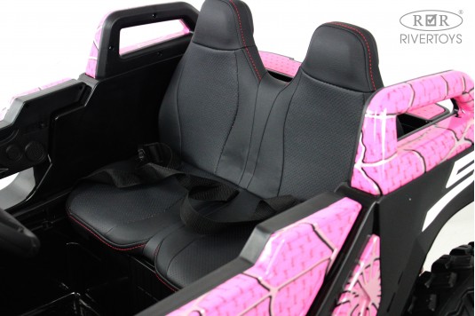 Детский электромобиль A707AA 4WD розовый Spider