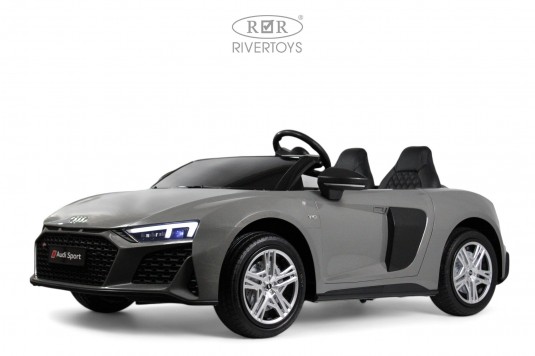 Детский электромобиль AUDI R8 (M333MM) серый