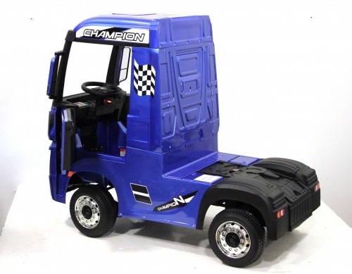 Детский электромобиль Mercedes-Benz Actros 4WD с прицепом (HL358) синий