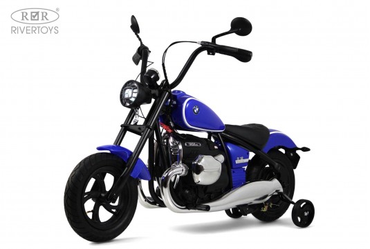 Детский электромотоцикл BMW R18 (A777AA-NEW) синий Детский электромотоцикл BMW R18 (A777AA-NEW) синий