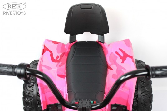 Детский электроквадроцикл A111AA 4WD розовый камуфляж