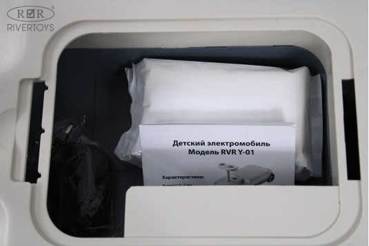 Детский электромобиль Y-01 бежевый