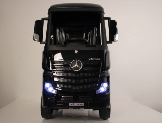 Детский электромобиль Mercedes-Benz Actros 4WD с прицепом (HL358) черный