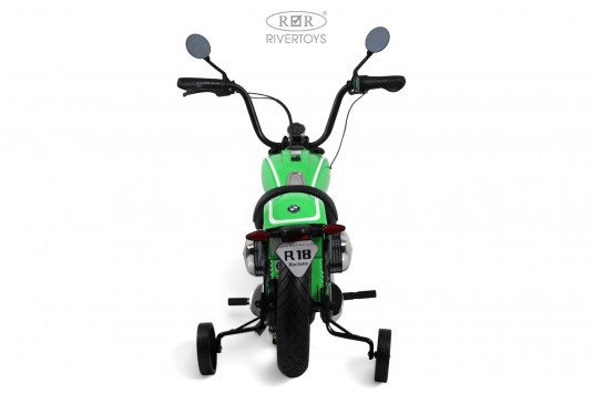 Детский электромотоцикл BMW R18 (A777AA-NEW) зеленый 