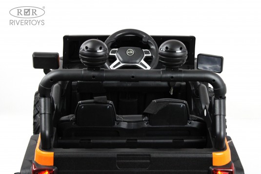 Детский электромобиль C555CC 4WD оранжевый глянец