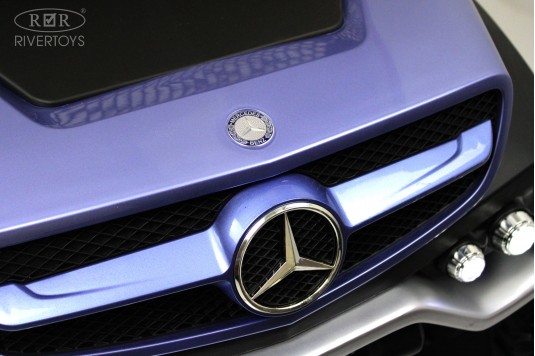 Детский электромобиль Mercedes-Benz Unimog Mini (P777BP) синий глянец