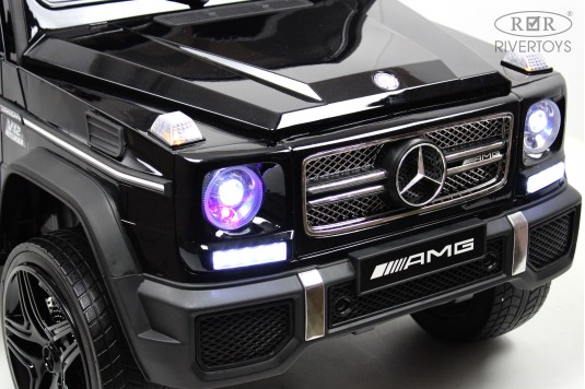 Детский электромобиль Мercedes-Benz AMG G65 черный глянец
