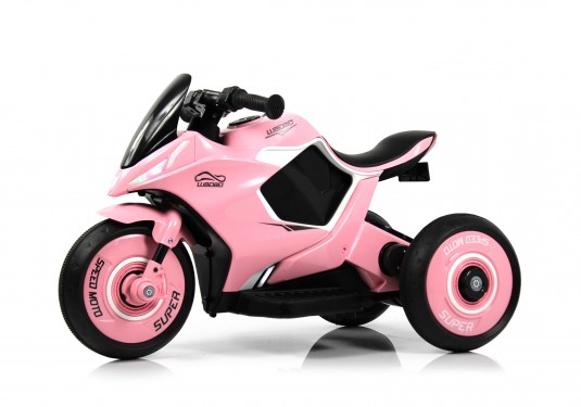 Детский электромотоцикл G004GG розовый