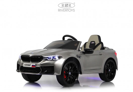 Детский электромобиль BMW M5 Competition (A555MP) серый глянец